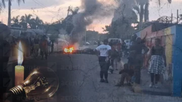 Residentes de la comunidad Estorga en Hato Viejo protestan tras tres días sin energía eléctrica