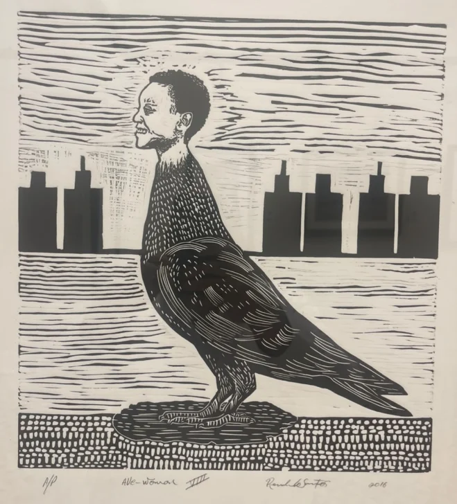 Obra de René de los Santos. Obra de René de los Santos.