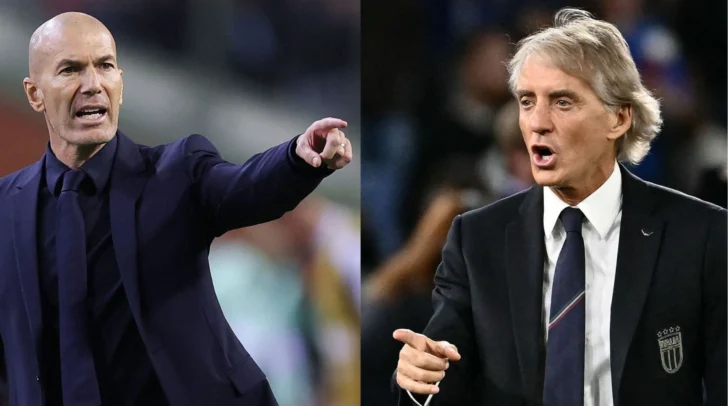 Francia e Italia clasifican gracias al sello ganador de Zidane y Mancini