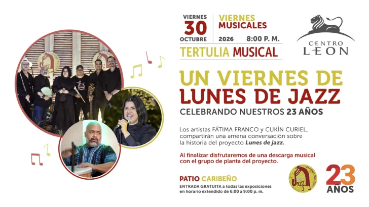 Centro León cierra su mes aniversario con jazz en vivo y actividades de apreciación artística Centro León cierra su mes aniversario con jazz en vivo y actividades de apreciación artística