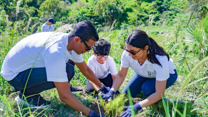 Voluntariado del Banco Central planta 1,800 árboles