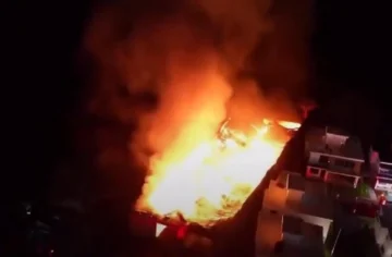 Reportan incendio en fábrica de aceite en el kilómetro 4 de San Cristóbal