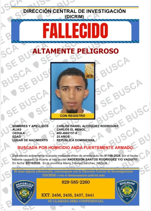 Muere en enfrentamiento con la Policía hombre buscado por muerte de joven enterrado en Nagua