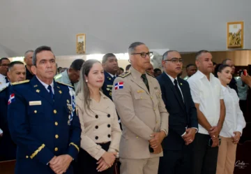 Policía Nacional celebra misa en honor a San Judas Tadeo en la Catedral Santa Cruz de Mao