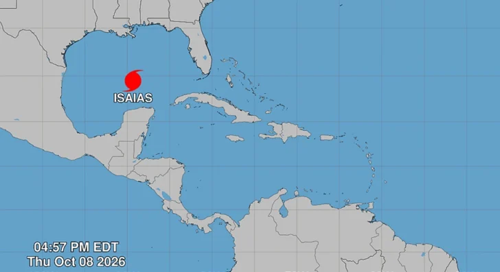 Huracán Isaías, el primero atlántico de 2026, amenaza la costa sur de EEUU